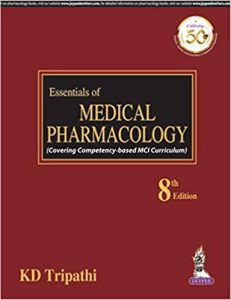 KD TRIPATHI PHARMACOLOGY 8th EDITION PDF Free Download